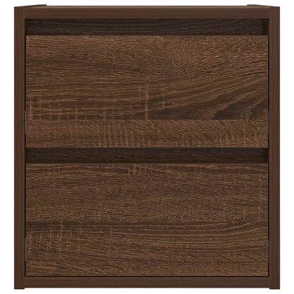 Wand-Nachttische 2 Stk. Braun Eichen-Optik 38x34x40 cm