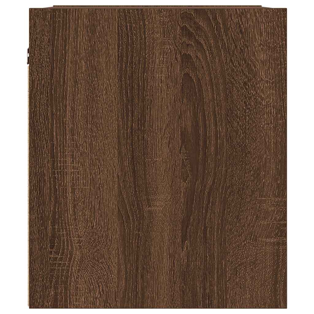 Wand-Nachttische 2 Stk. Braun Eichen-Optik 38x34x40 cm