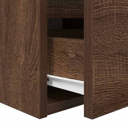 Wand-Nachttische 2 Stk. Braun Eichen-Optik 38x34x40 cm