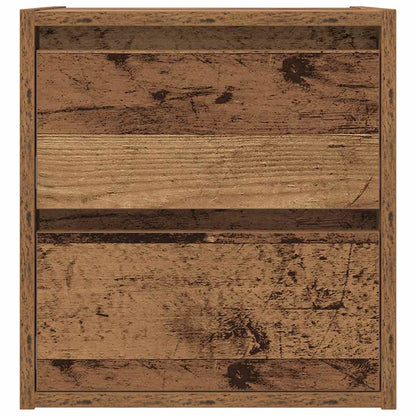 Wand-Nachttisch Altholz-Optik 38x34x40 cm