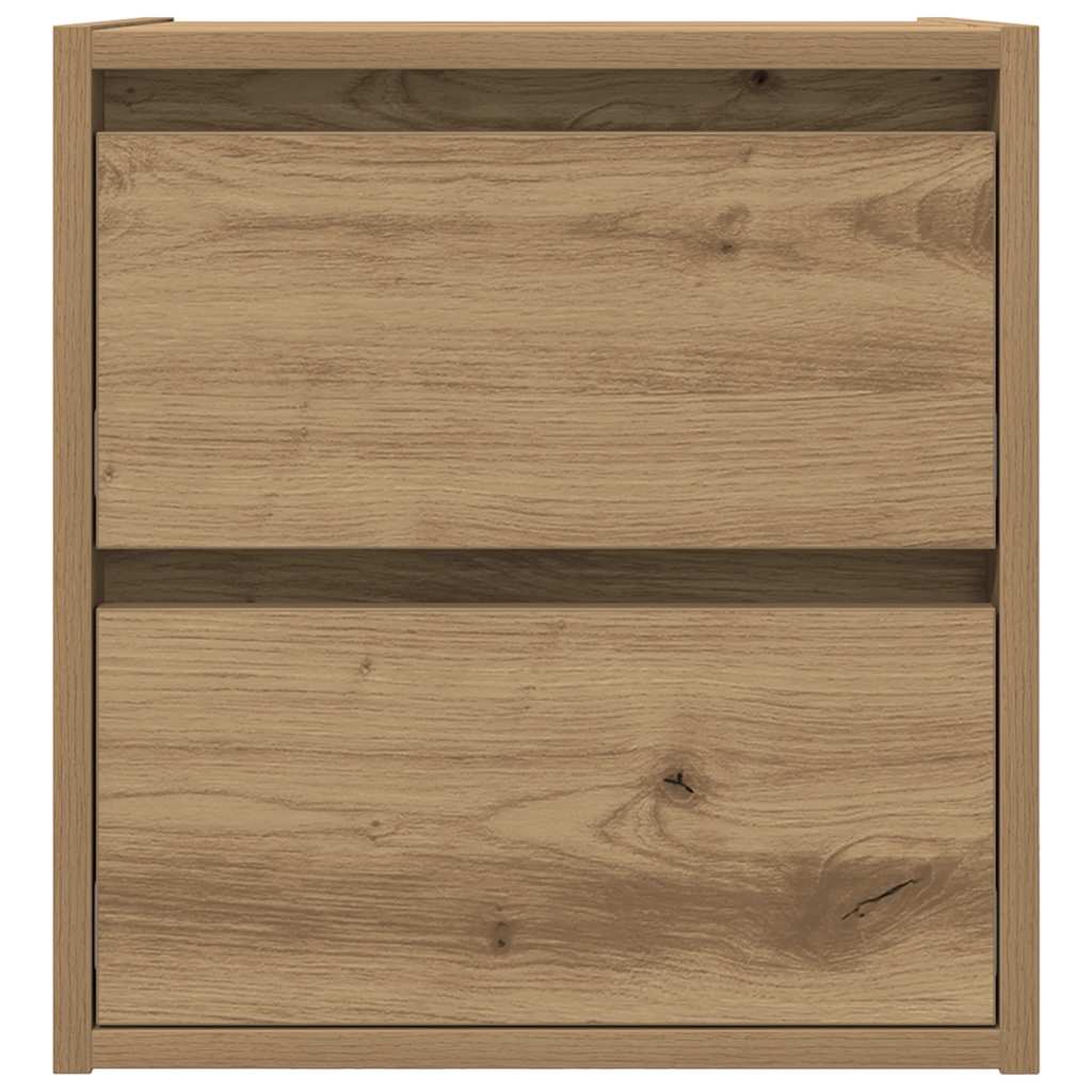 Wand-Nachttisch Artisan-Eiche 38x34x40 cm