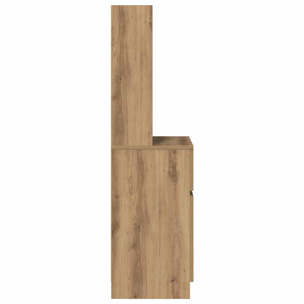 Nachttisch Artisan-Eiche 39x35x125 cm Holzwerkstoff