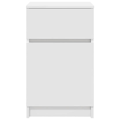 Nachttisch Weiß 39x35x65 cm Holzwerkstoff