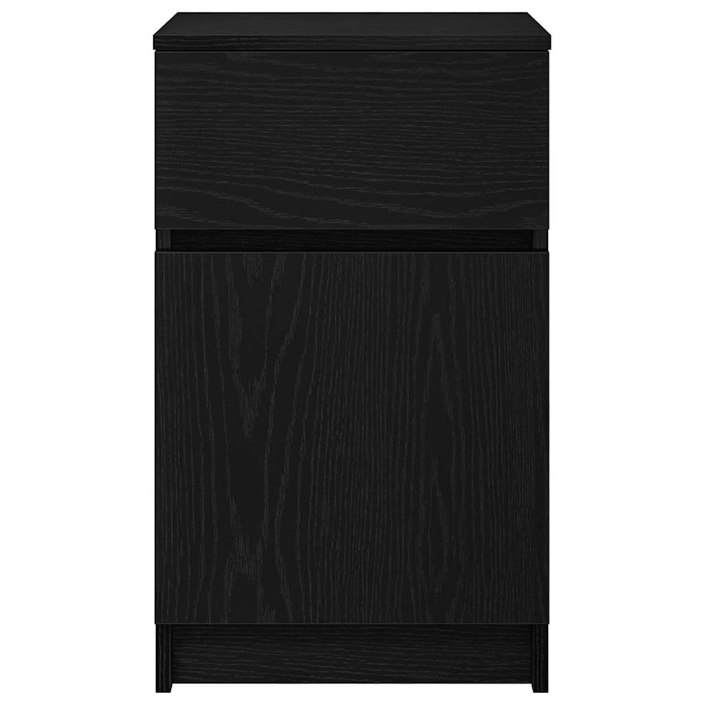 Nachttisch Schwarz 39x35x65 cm Holzwerkstoff