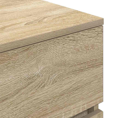 Nachttische 2 Stk. Sonoma-Eiche 39x35x65 cm Holzwerkstoff