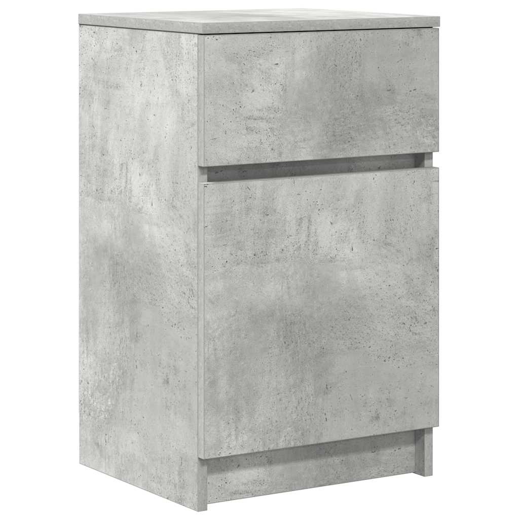 Nachttisch Betongrau 39x35x65 cm Holzwerkstoff