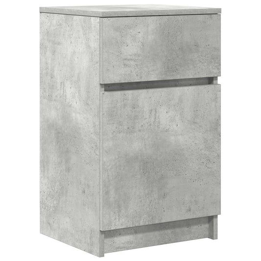 Nachttisch Betongrau 39x35x65 cm Holzwerkstoff