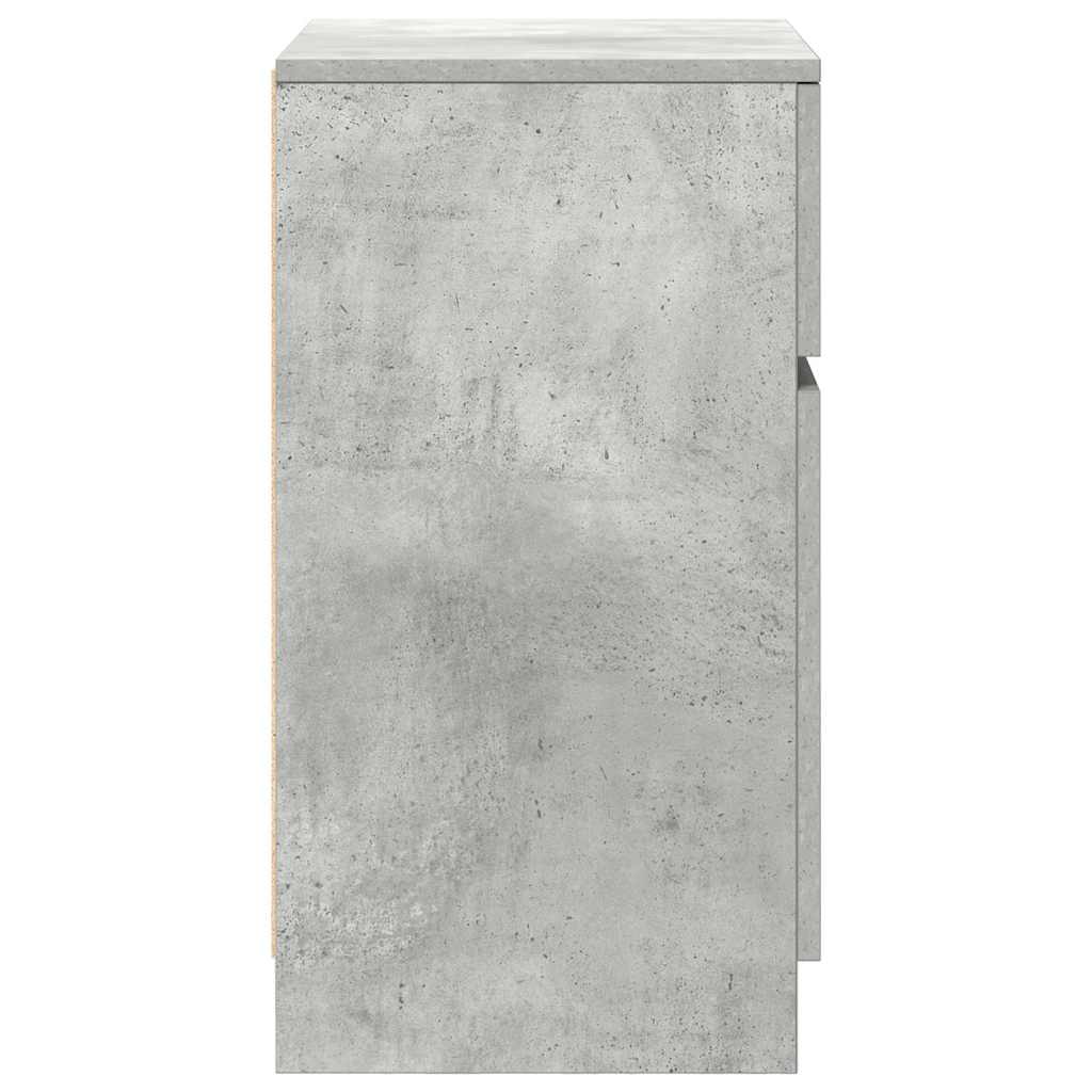 Nachttisch Betongrau 39x35x65 cm Holzwerkstoff