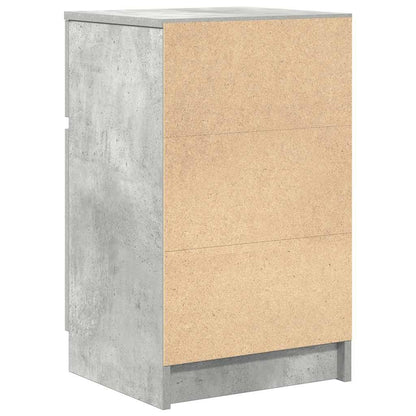 Nachttisch Betongrau 39x35x65 cm Holzwerkstoff