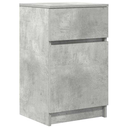 Nachttische 2 Stk. Betongrau 39x35x65 cm Holzwerkstoff