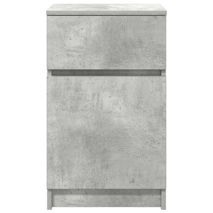 Nachttische 2 Stk. Betongrau 39x35x65 cm Holzwerkstoff