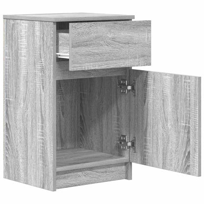 Nachttisch Grau Sonoma 39x35x65 cm Holzwerkstoff