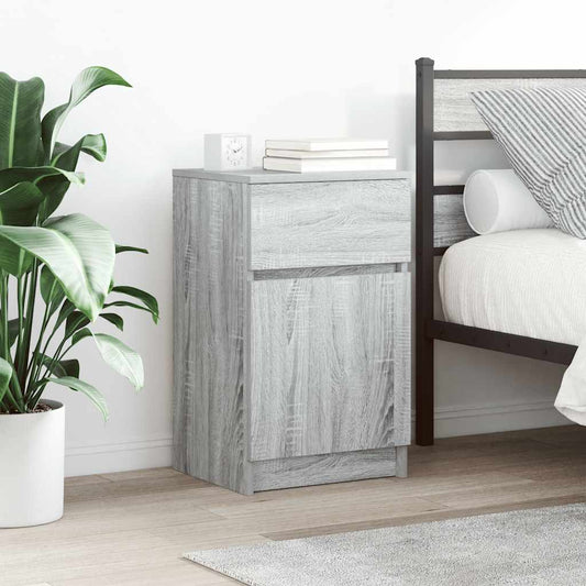 Nachttisch Grau Sonoma 39x35x65 cm Holzwerkstoff