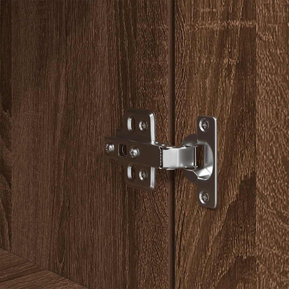 Nachttisch Braun Eichen-Optik 39x35x65 cm Holzwerkstoff