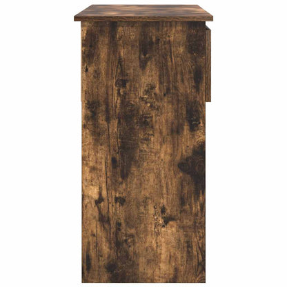 Konsolbord med skuffer røget eg 85,5x38,5x74,5 cm