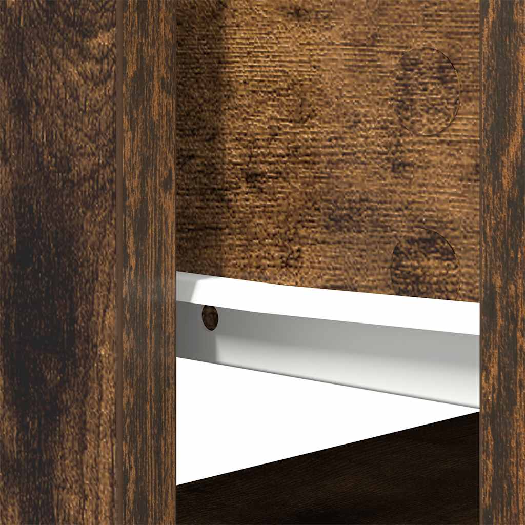 Konsolbord med skuffer røget eg 85,5x38,5x74,5 cm