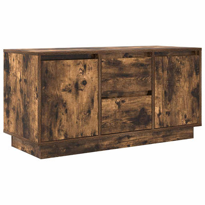 TV-Schrank mit LED-Leuchten Räuchereiche 100x41x50 cm