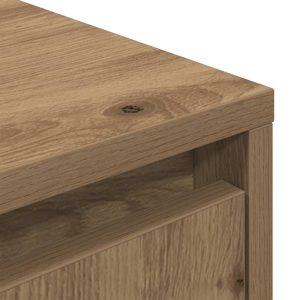 TV-Schrank mit LED-Leuchten Artisan-Eiche 100x41x50 cm