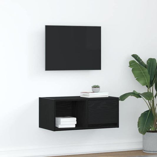 TV-skab Sort Eg Look 60x31x25,5 cm Træ Materiale