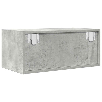 TV-Schränke 2 Stk. Betongrau 60x31x25,5 cm Holzwerkstoff