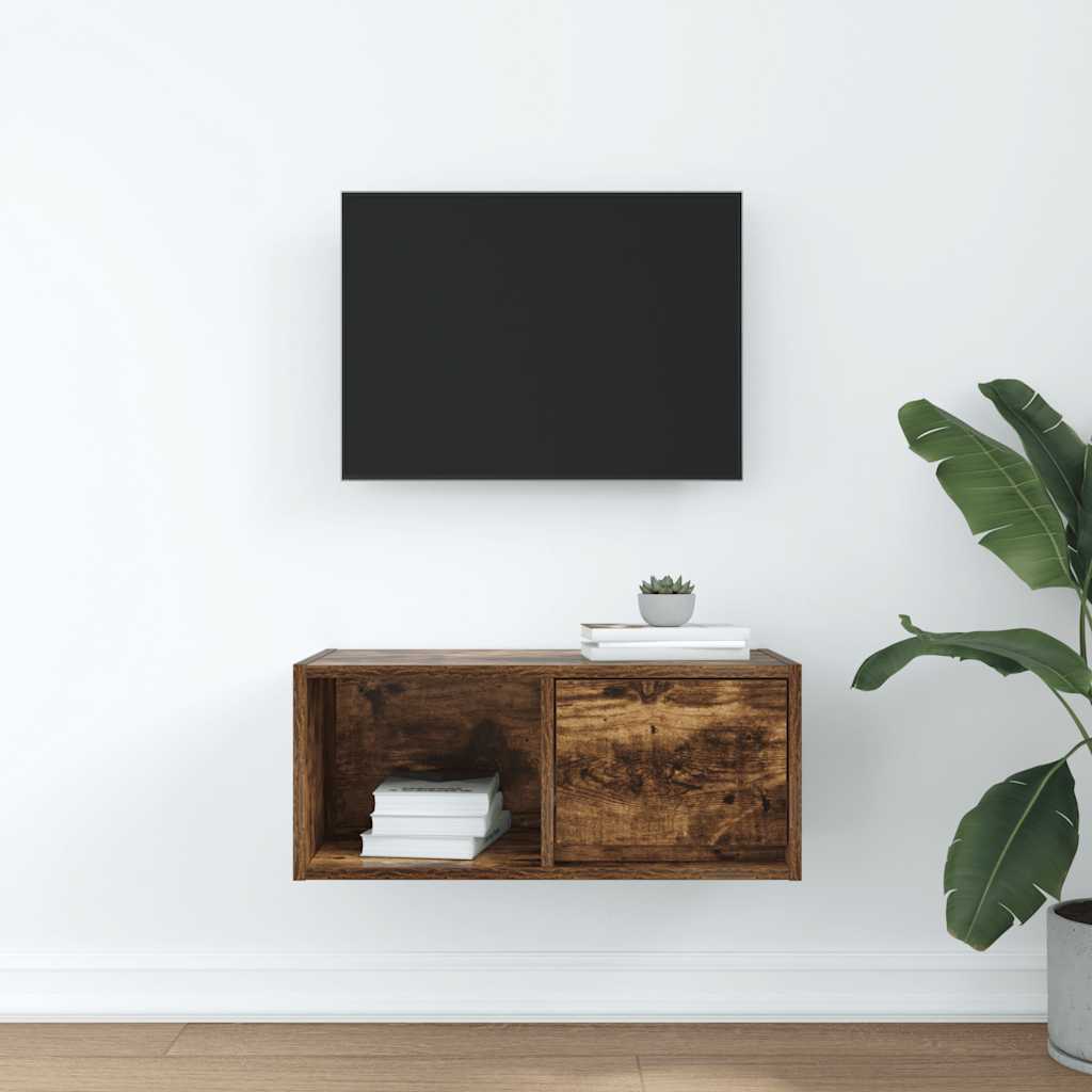 TV-Schrank Räuchereiche 60x31x25,5 cm Holzwerkstoff