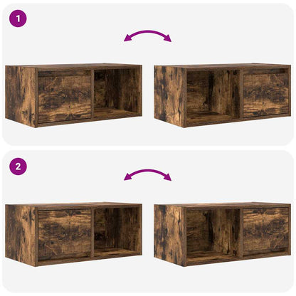 TV-Schrank Räuchereiche 60x31x25,5 cm Holzwerkstoff