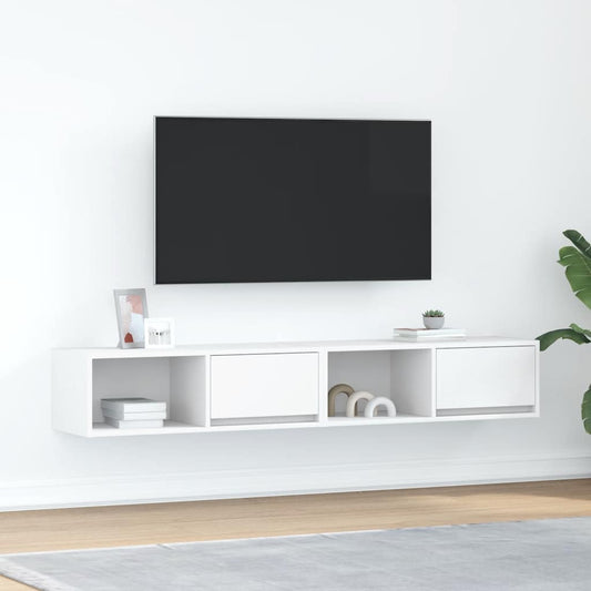 TV-Schränke 2 Stk. Weiß 80x31x25,5 cm Holzwerkstoff