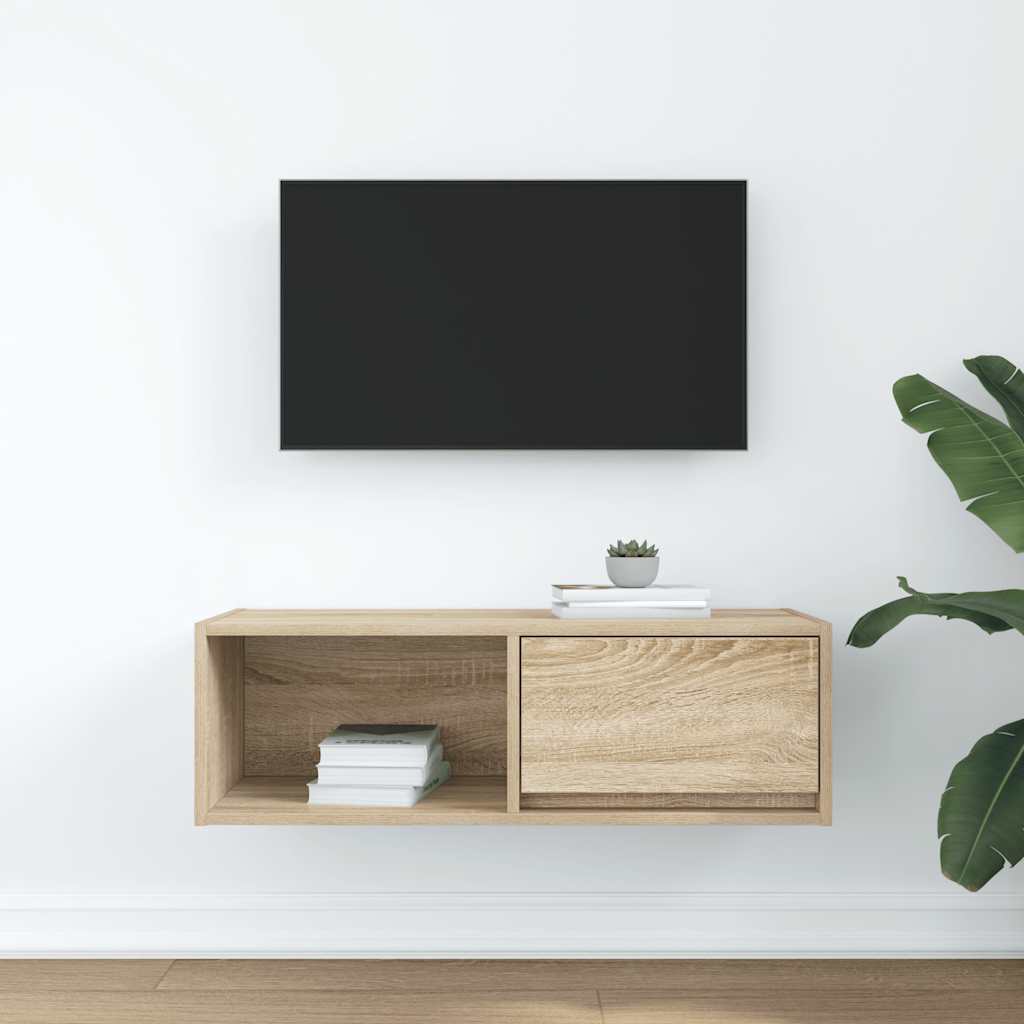 TV-Schrank Sonoma-Eiche 80x31x25,5 cm Holzwerkstoff