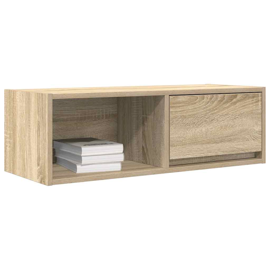 TV-skabe 2 stk Sonoma eg 80x31x25,5 cm træmateriale