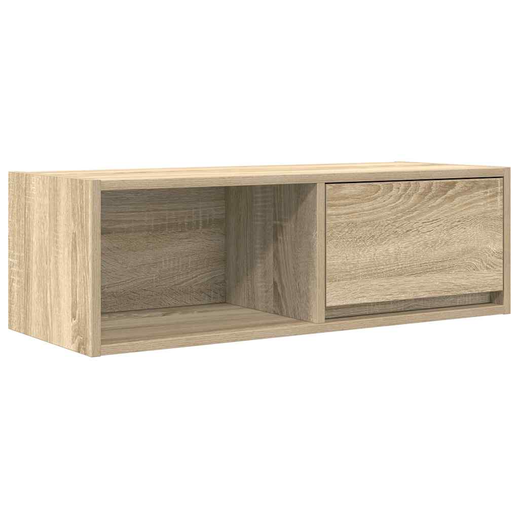TV-skabe 2 stk Sonoma eg 80x31x25,5 cm træmateriale