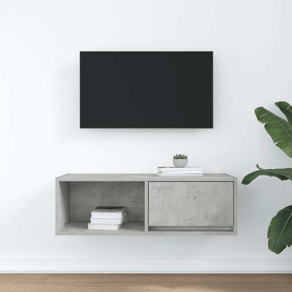 TV-Schrank Betongrau 80x31x25,5 cm Holzwerkstoff