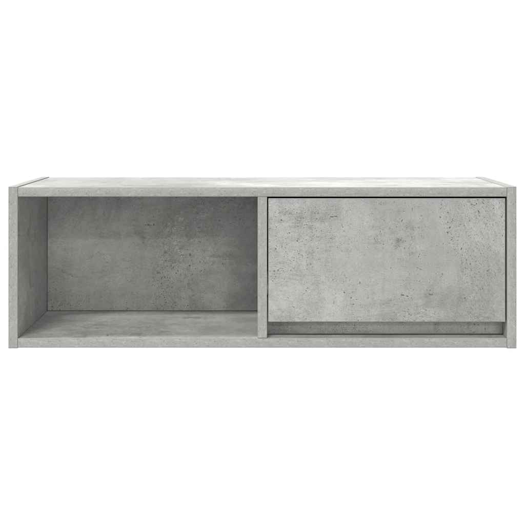 TV-Schrank Betongrau 80x31x25,5 cm Holzwerkstoff