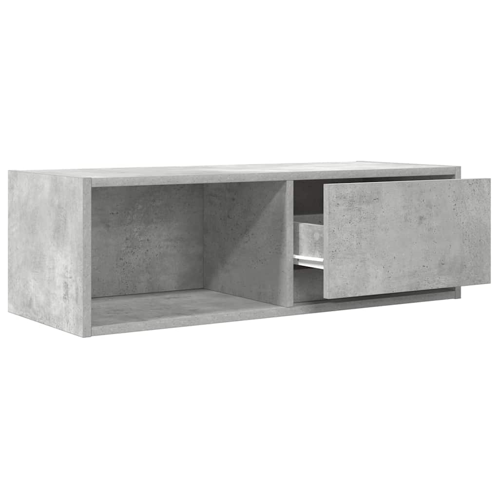 TV-Schränke 2 Stk. Betongrau 80x31x25,5 cm Holzwerkstoff