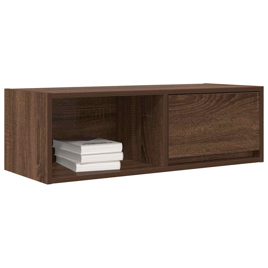 TV-Schrank Braun Eichen-Optik 80x31x25,5 cm Holzwerkstoff