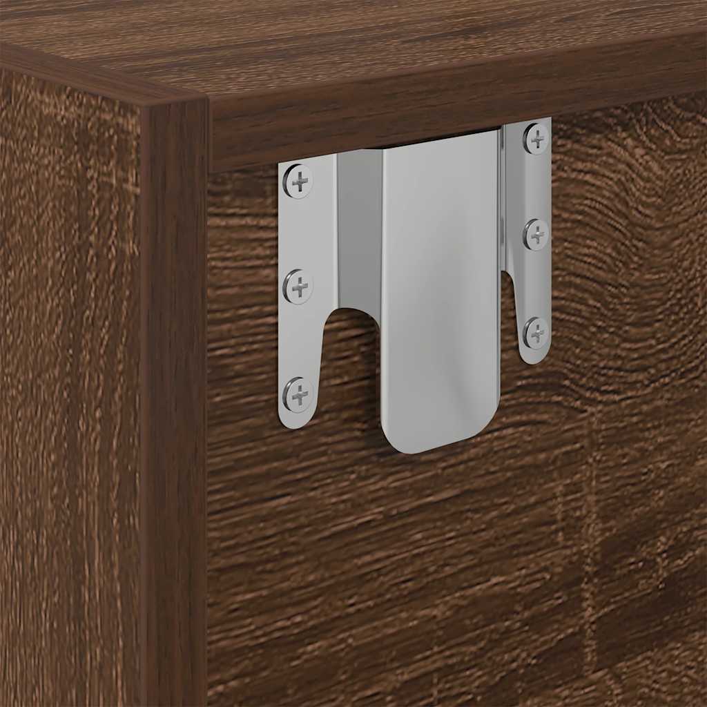 TV-Schrank Braun Eichen-Optik 80x31x25,5 cm Holzwerkstoff