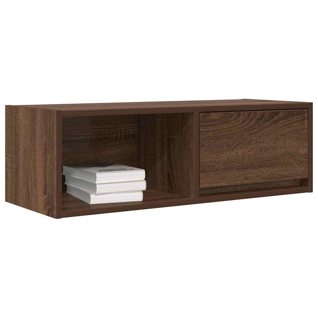 TV-Schränke 2Stk. Braun Eichen-Optik 80x31x25,5cm Holzwerkstoff