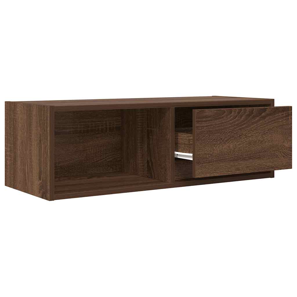 TV-Schränke 2Stk. Braun Eichen-Optik 80x31x25,5cm Holzwerkstoff