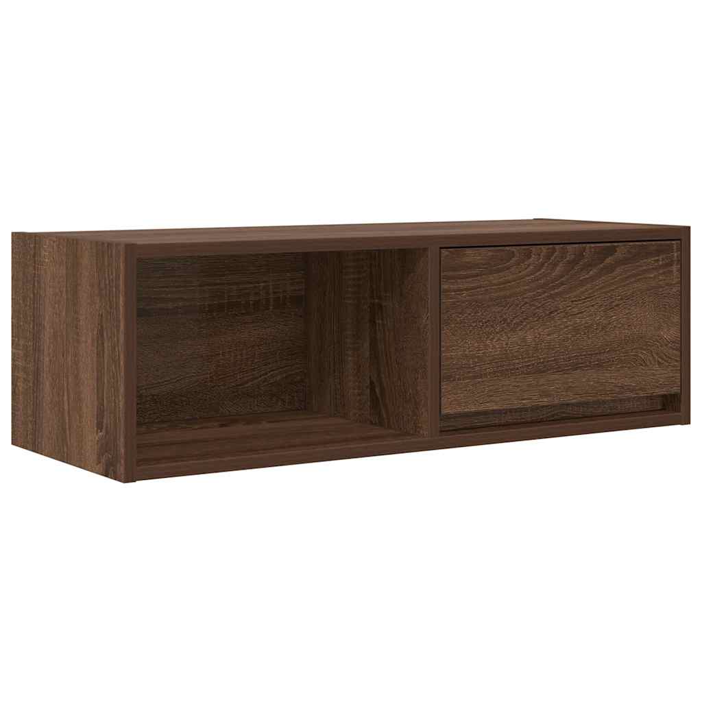 TV-Schränke 2Stk. Braun Eichen-Optik 80x31x25,5cm Holzwerkstoff