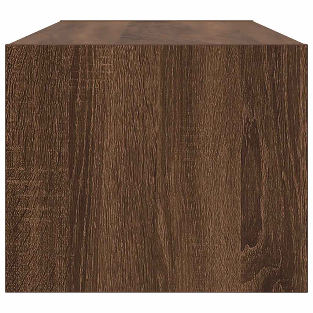 TV-Schränke 2Stk. Braun Eichen-Optik 80x31x25,5cm Holzwerkstoff