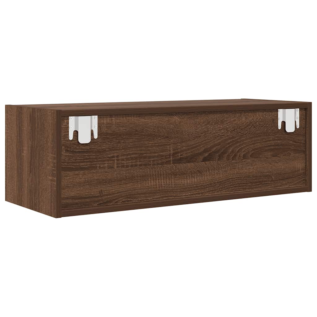 TV-Schränke 2Stk. Braun Eichen-Optik 80x31x25,5cm Holzwerkstoff