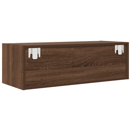 TV-Schränke 2Stk. Braun Eichen-Optik 80x31x25,5cm Holzwerkstoff