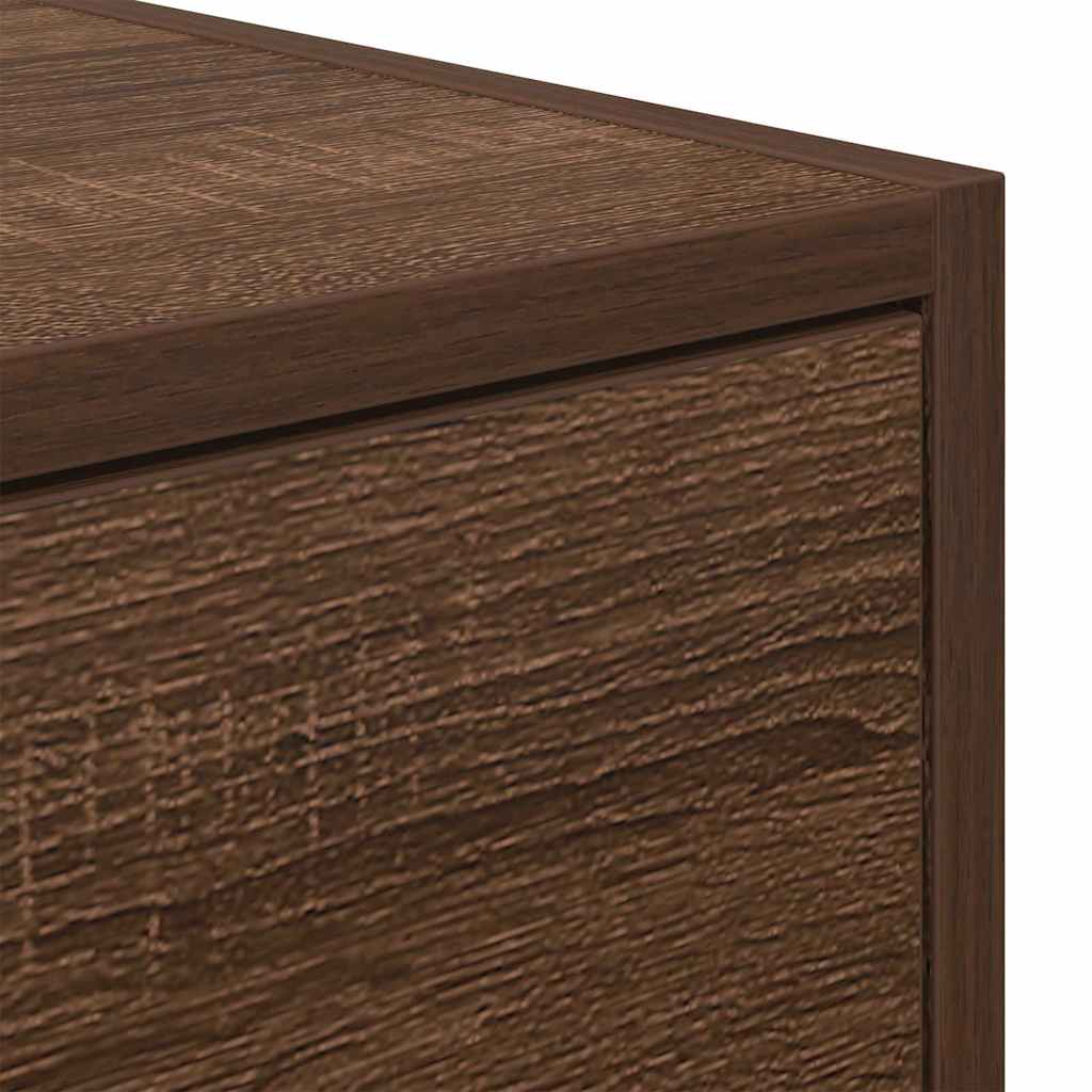 TV-Schränke 2Stk. Braun Eichen-Optik 80x31x25,5cm Holzwerkstoff