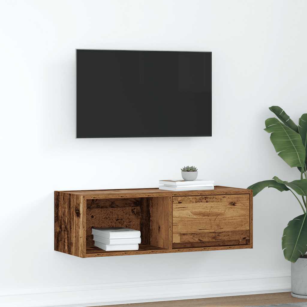 TV-Schrank Altholz-Optik 80x31x25,5 cm Holzwerkstoff