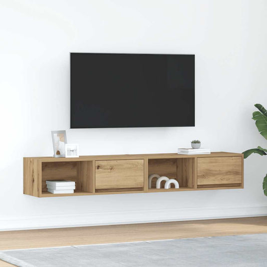 TV-Schränke 2 Stk. Artisan-Eiche 80x31x25,5 cm Holzwerkstoff