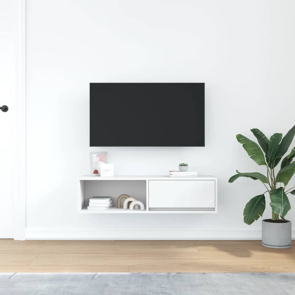 TV-Schrank Weiß 100x31x25,5 cm Holzwerkstoff