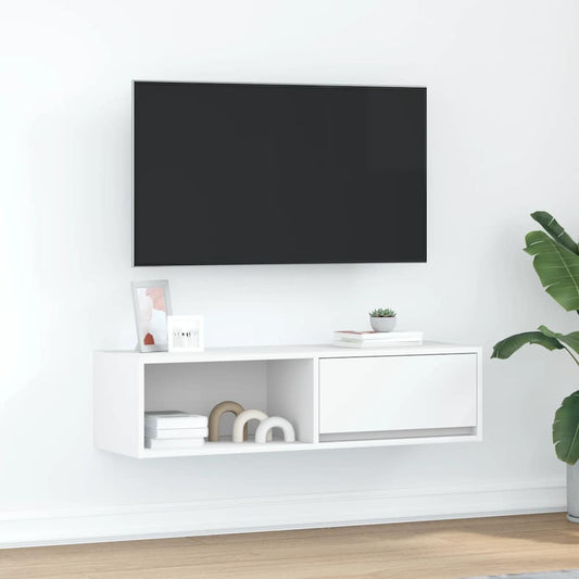 TV-Schrank Weiß 100x31x25,5 cm Holzwerkstoff