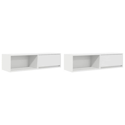TV-Schränke 2 Stk. Weiß 100x31x25,5 cm Holzwerkstoff