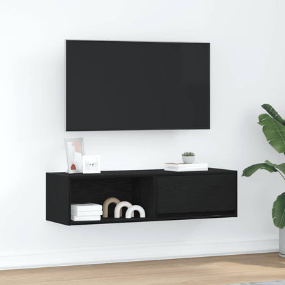 TV-skab Sort Eg Look 100x31x25,5 cm Træ Materiale