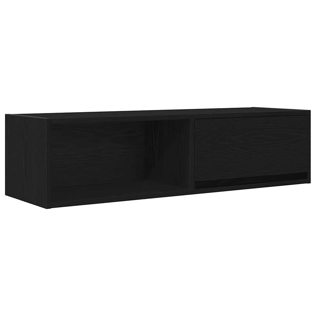 TV-Schränke 2 Stk. Schwarz Eichen-Optik 100x31x25,5 cm
