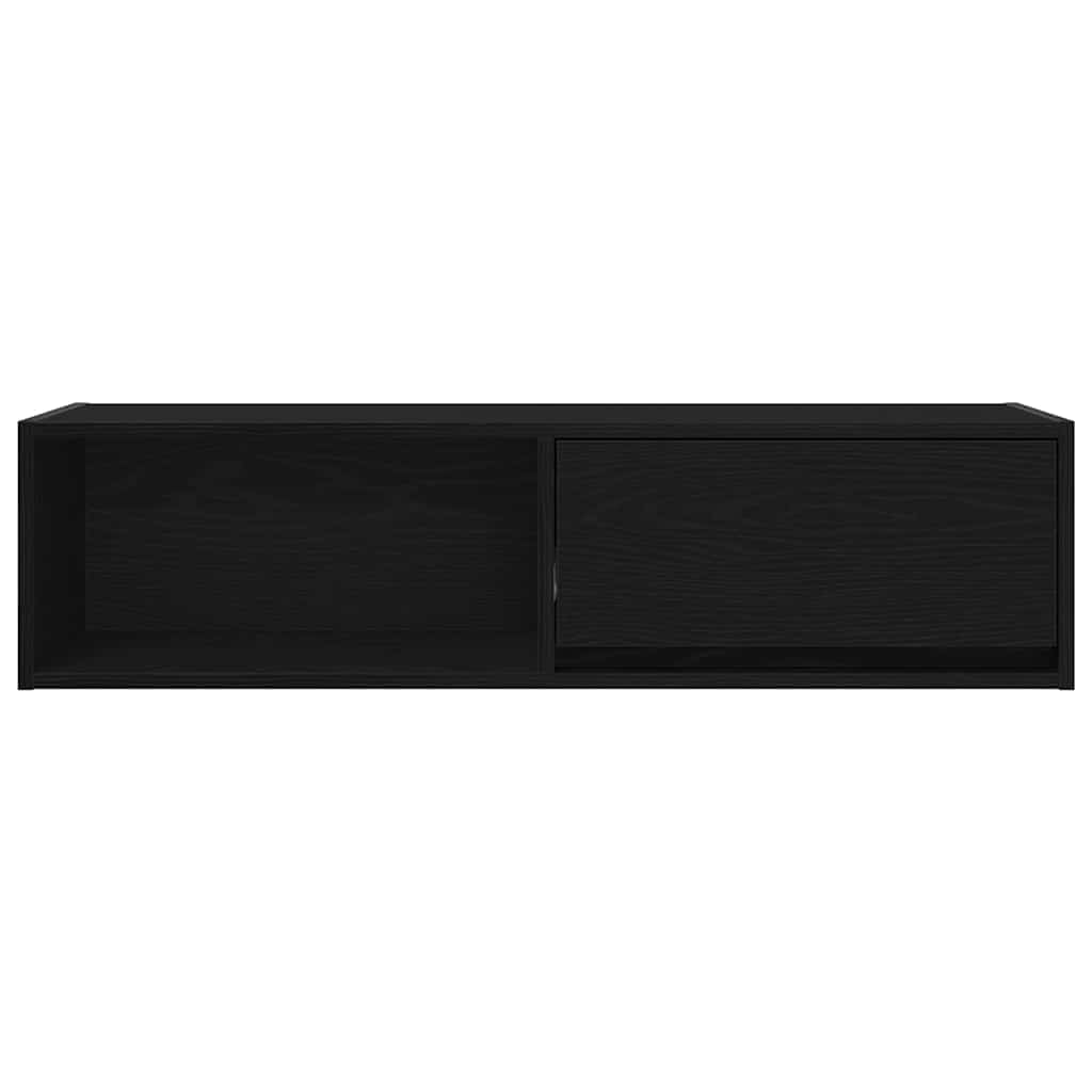 TV-Schränke 2 Stk. Schwarz Eichen-Optik 100x31x25,5 cm
